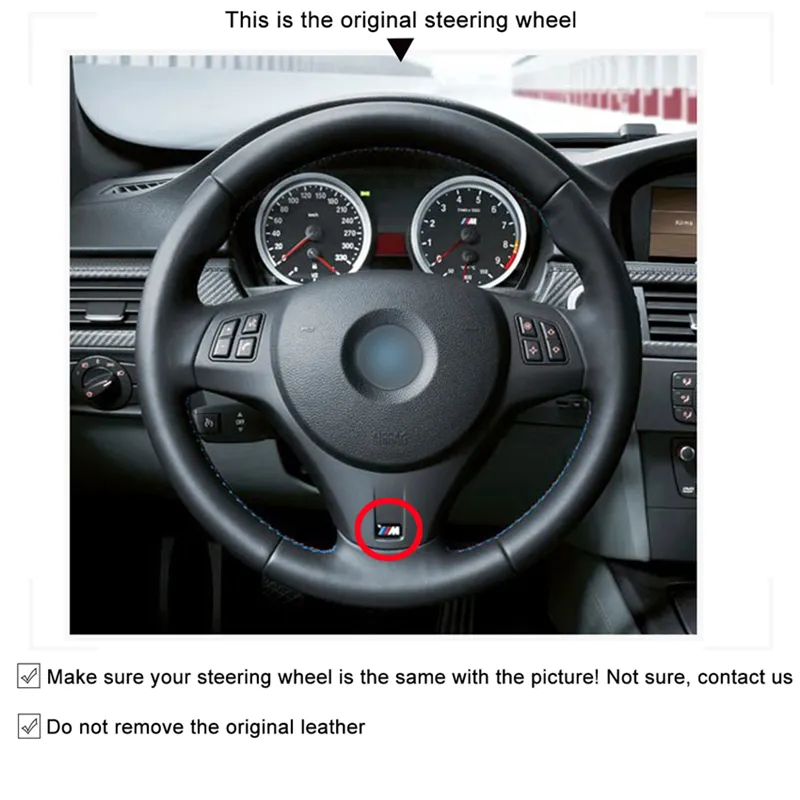 MEWANT-Black-PU-Carbon-Fiber-Car-Steering-Wheel-Cover-for-BMW-M-Sport-M3-E90-E91(2)_