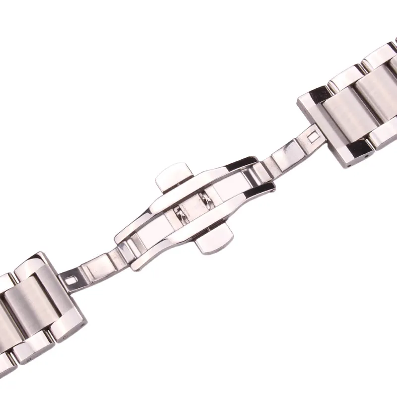 Solid 316L Rvs Horlogebanden Zilver 18mm 20mm 22mm Metalen Horloge Band Strap Horloges Armband CJ191225263W