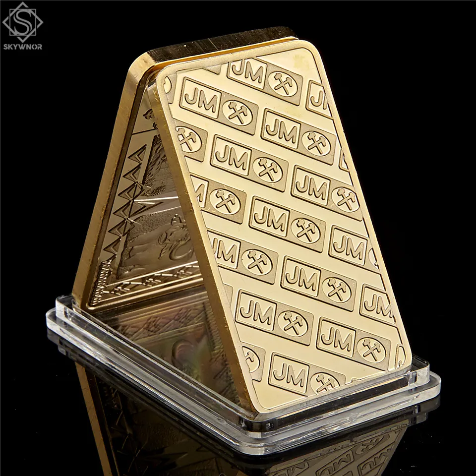 Réplica de oro fino del Reino Unido y Londres, 5 uds., 999, 1 onza, Troy Johnson Matthey Craft Assayer Refiners BarCoin coleccionable6138323