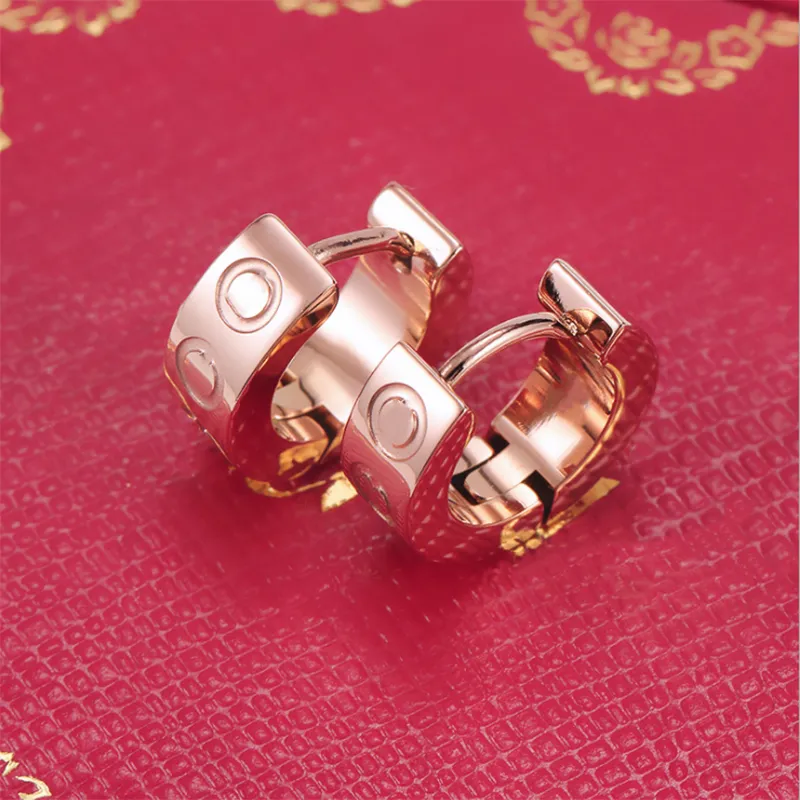 Женские серьги-каффы с кристаллами розового золота, серьги-гвоздики из нержавеющей стали, модные украшения без коробки266u