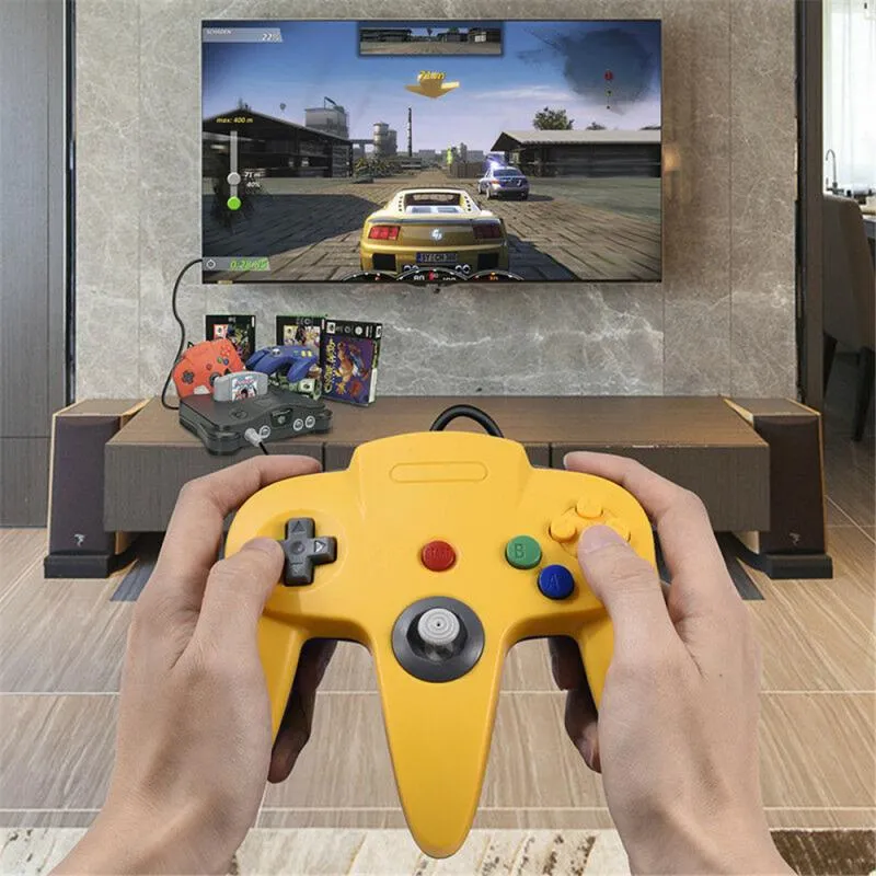 N64 GamePad Classic Game Controller di gioco Joystick Gamepad Long Cablato Classic Nintendo 64 Console Games Nintendo GamePad2076946