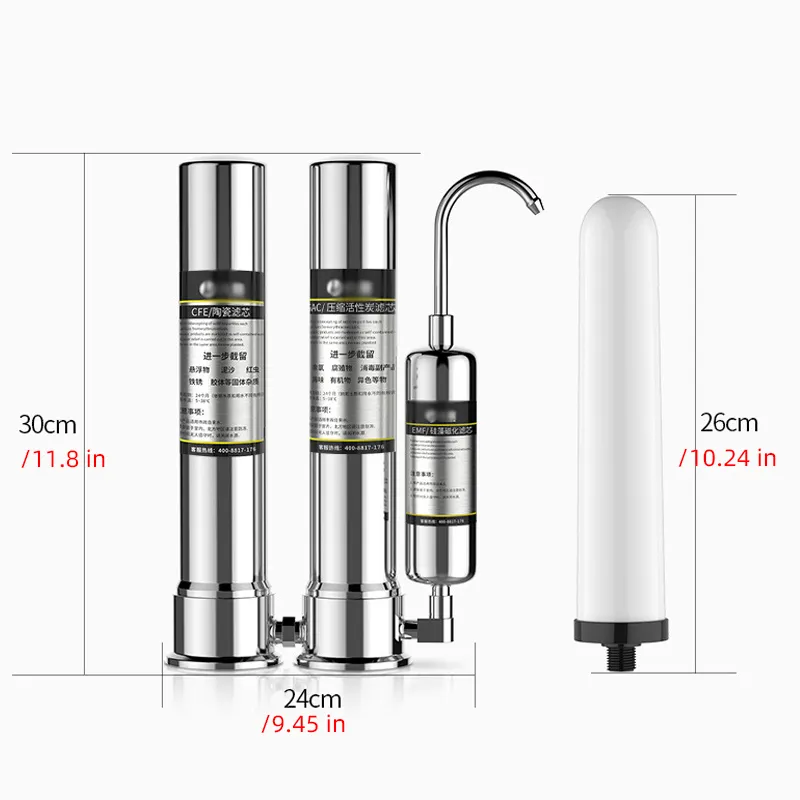Ultrafiltration Drinking Water Filter System Home Kitchen Water Purifier Filter With Faucet Tap Water Filter Cartridge Kits T20081270j