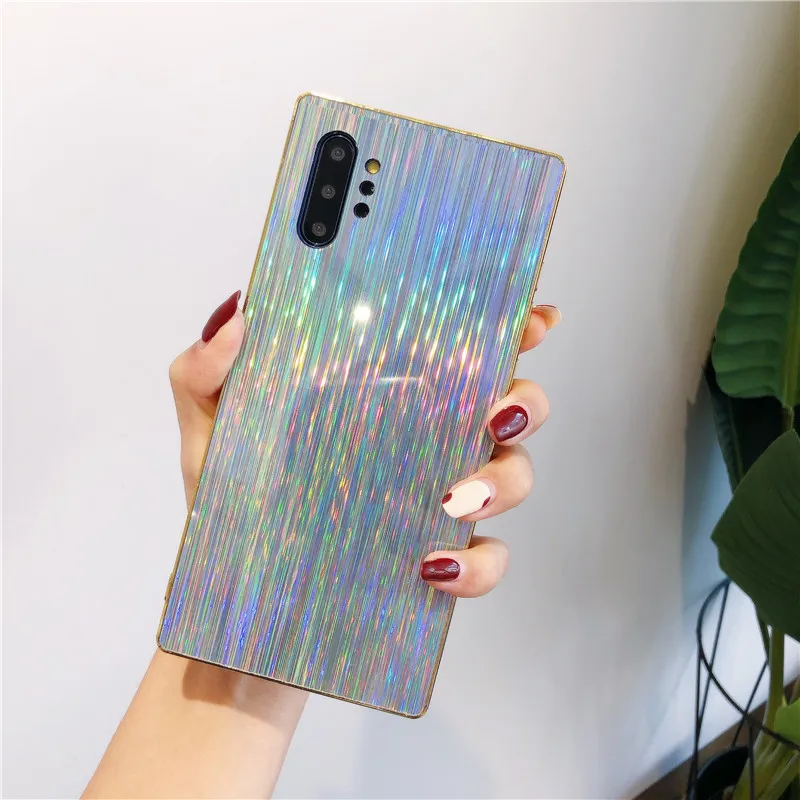 Luxe Multicolore Brossé Laser Miroir Glitter Bling Étui Souple pour IPhone 6 6s 8 7 Plus 11Pro XS MAX XR 11 11promax SE2020