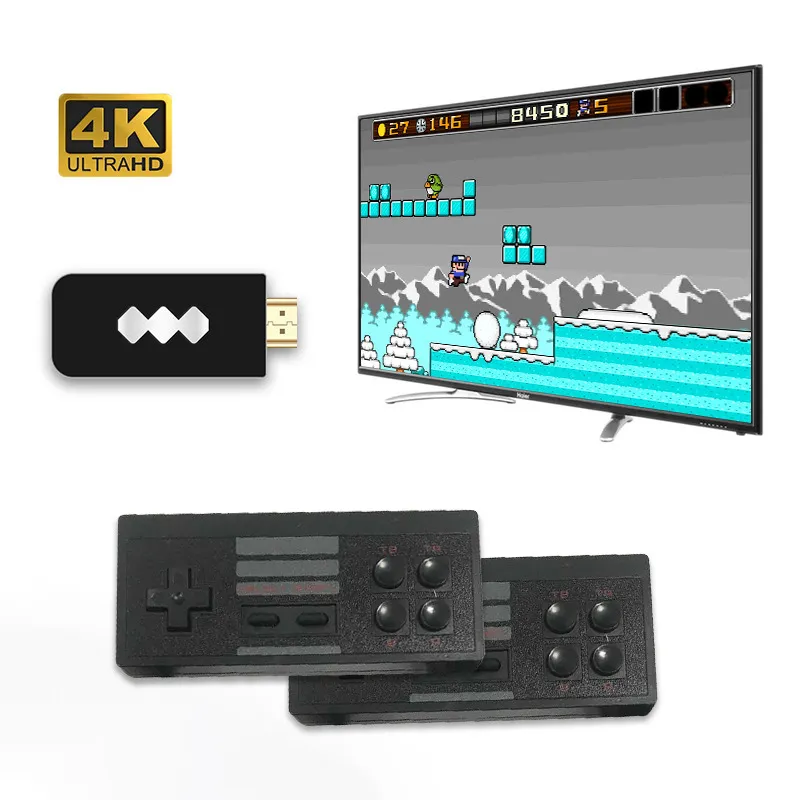 O mais novo jogo de videogame 4K HDOUT Player sem fio JOYSTICK HDTV 818 RETRO Classic Games Wireless Portable Game Consoles Ki3596159