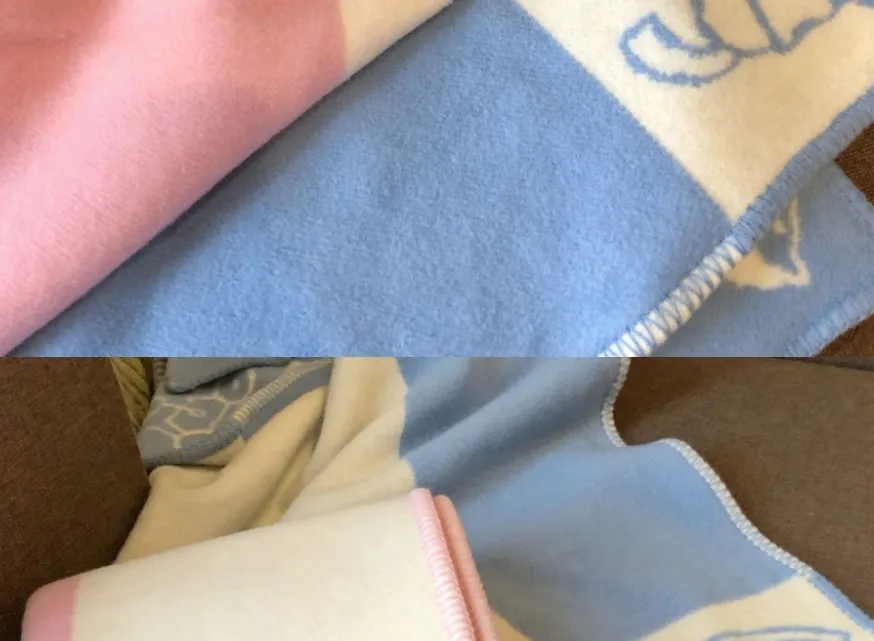 Couverture en mélange de laine, écharpe douce, Portable, motif petit cheval, bleu, rose, jaune, pour printemps et automne, 238h