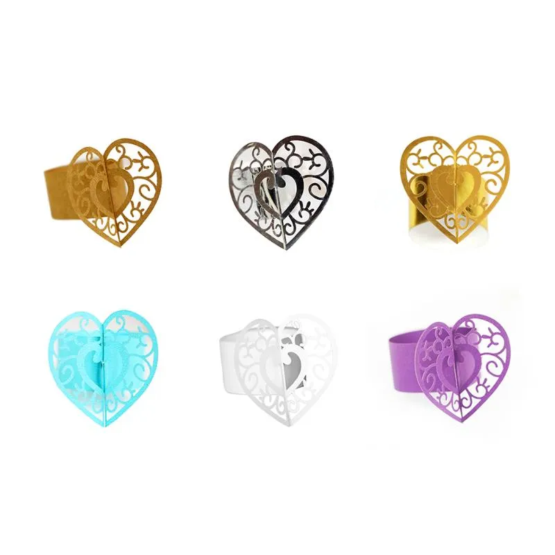 HEART NEPKIN RINGS LACE PAPER POPY BOID