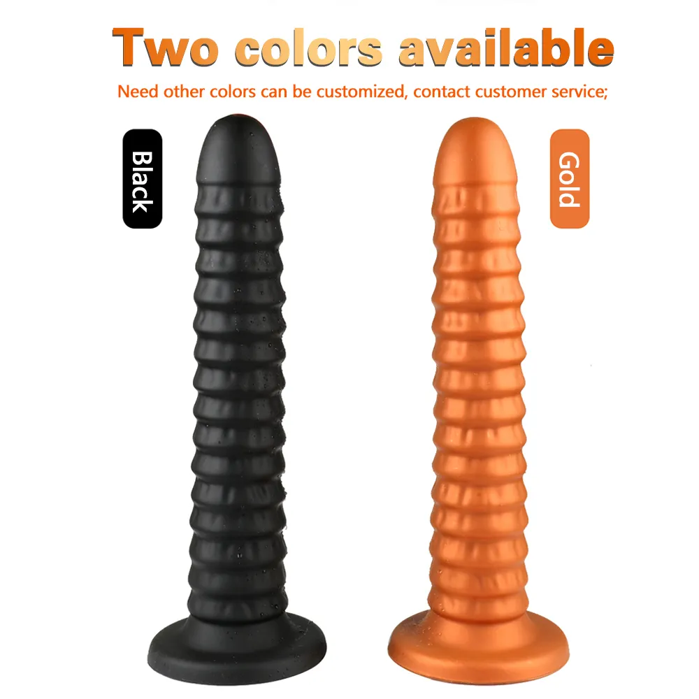 Super Soft Big Dildo Butt Plug Men Prostate Massager Huge Screw Vagina Anal Dildo With Suction Cup Adult Sex Toys For Women Men Y25900228