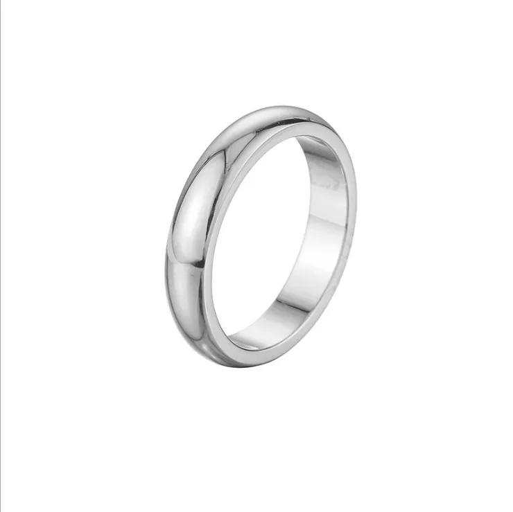 Jóias de casamento grava personalizada Designs simples de ouro 316l aço inoxidável em branco Plain Wedding Ring3969837