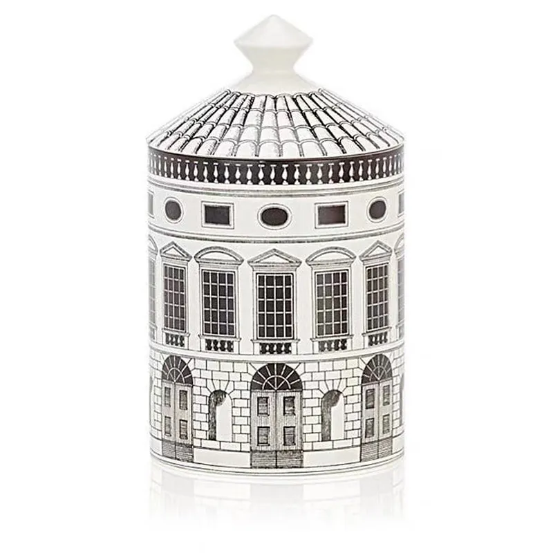 Schloss Neuschwanstein Kerzenhalter Kerzen Glas Retro Aufbewahrungsbehälter Keramik Caft Home Dekoration Schmuck Aufbewahrungsbox1275q