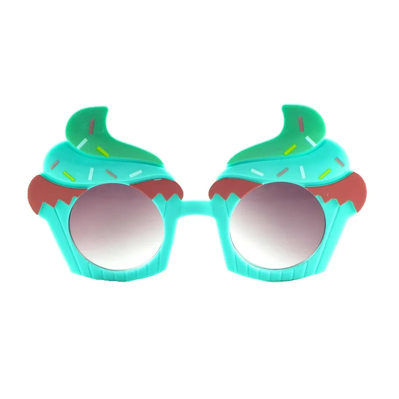 Leuke kinderzonnebril ijsvorm kleurrijke zonnebril UV400 voor jongen en meisjes 5 kleuren Whole243r