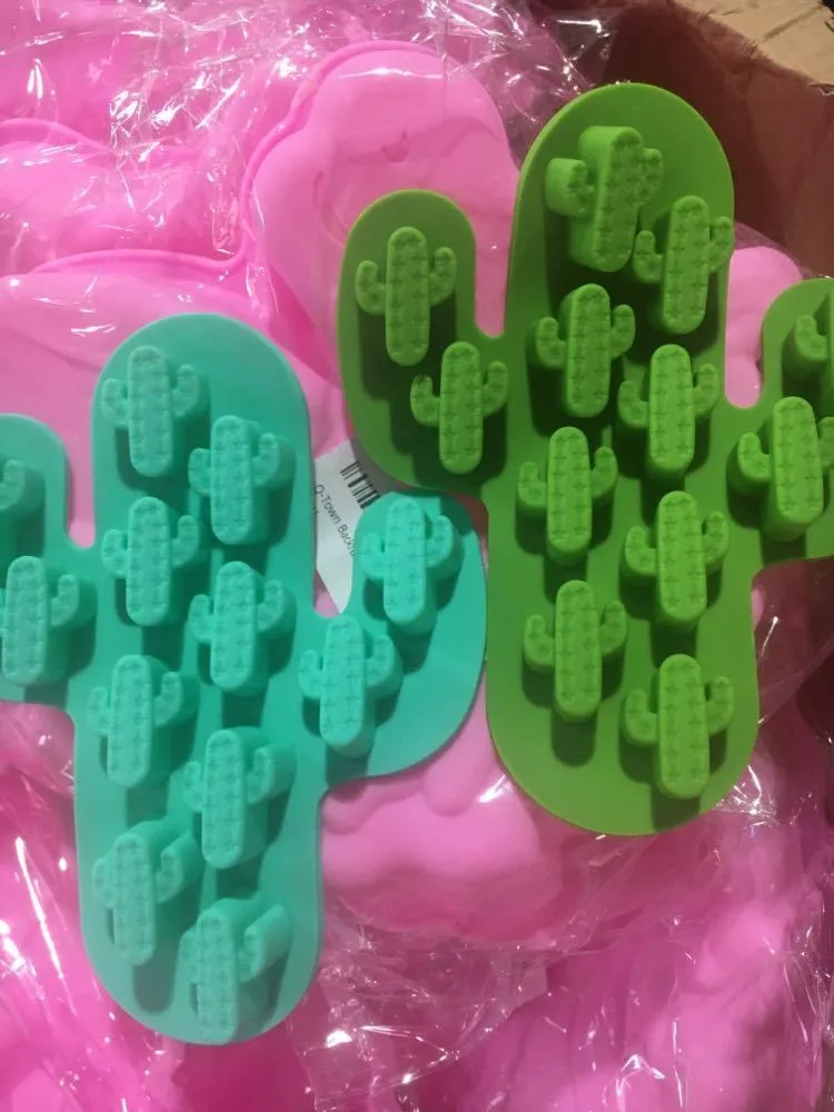 Kaktus silikonformar diy kaka chokladformar 3D matkvalitet högkvalitativ formar de kaktus bakning handgjorda verktyg kaktusformar