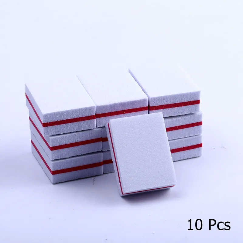 lot Doublesided Mini Nail File Blocks Colorful Sponge Nail Polish Sanding Buffer Strips Polishing Manicure Tools6483805