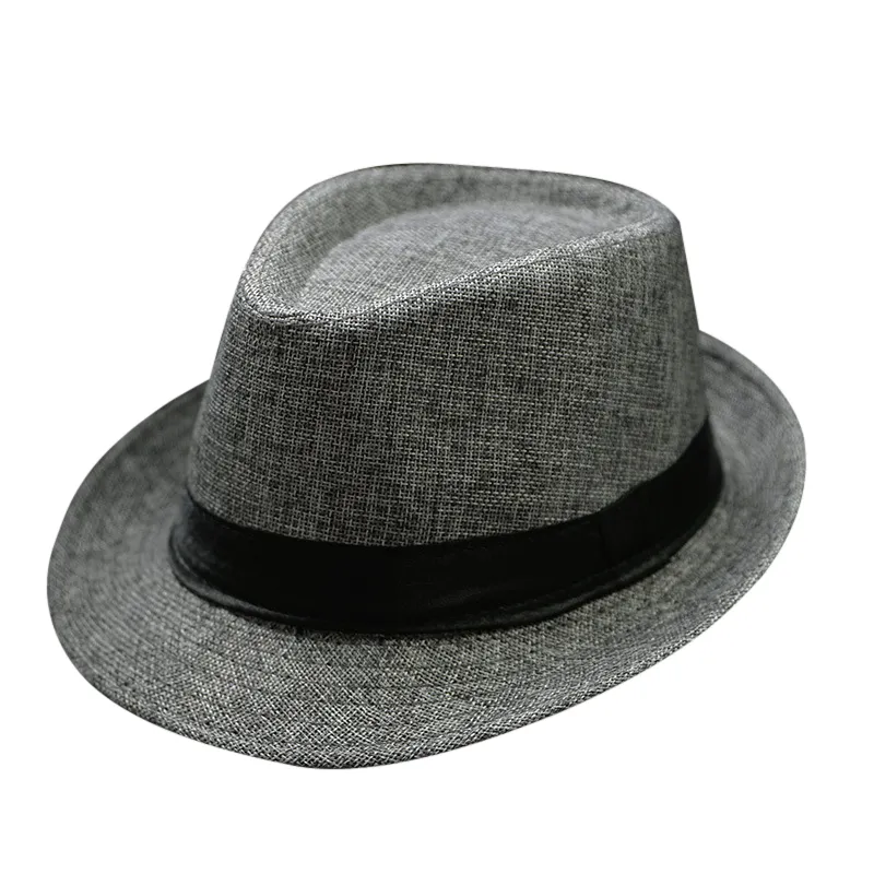 Summer Fedora Hat for Men Modne eleganckie eleganckie czarne kobiety białe czerwony brzeg 1920. Panama Top Jazz Beach Unisex Classic Cap2138334