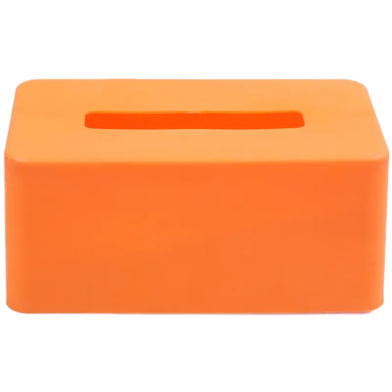 Boîte rectangulaire en plastique pour serviettes en papier, distributeur de papier toilette, support de boîtier, décoration de bureau et de maison, bleu 21 5 9 3 12cm300U