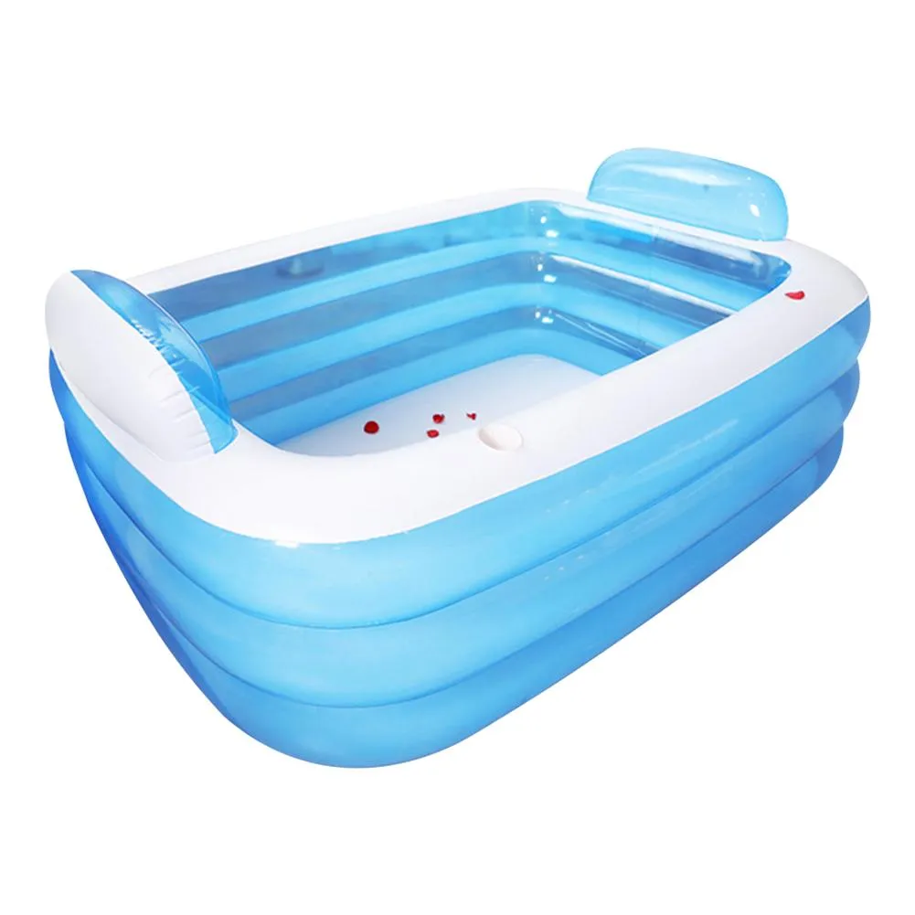 150180CM Opblaasbaar Zwemmen PVC Verdikte 3Ring Peddelen Bad Zomer Zwembad Voor Volwassen Kinderen piscina2686800