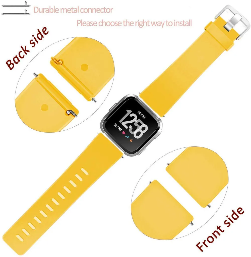 Silikon Uhrenband für Fitbit Vers 2 Soft Sport Armband Ersatzarmband für Fitbit Versa Accessoire9335648