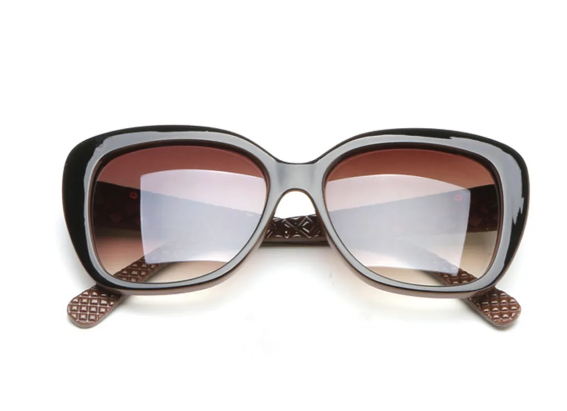 Kvinnors solglasögon designer solglasögon för kvinnliga glasögon gafas de sol sju färger designer svarta diamanter brev med fall luxu241n