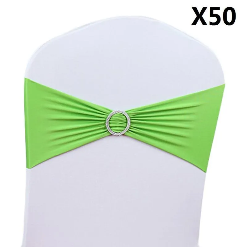 Sashes Spandex Lycra Wedding Chair Cover Sash Bands Party Birthday Dekoration2486