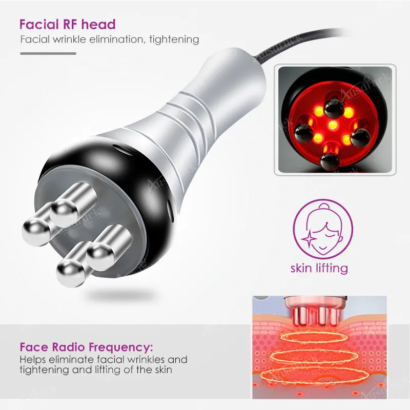 Forma del corpo di nuova generazione Multi-funzione Face Lift 40k Cavitazione ad ultrasuoni Strumento intaglio del corpo Rf Vuoto Rf Modellamento del corpo Dimagrante Coppettazione Terapia Macchina