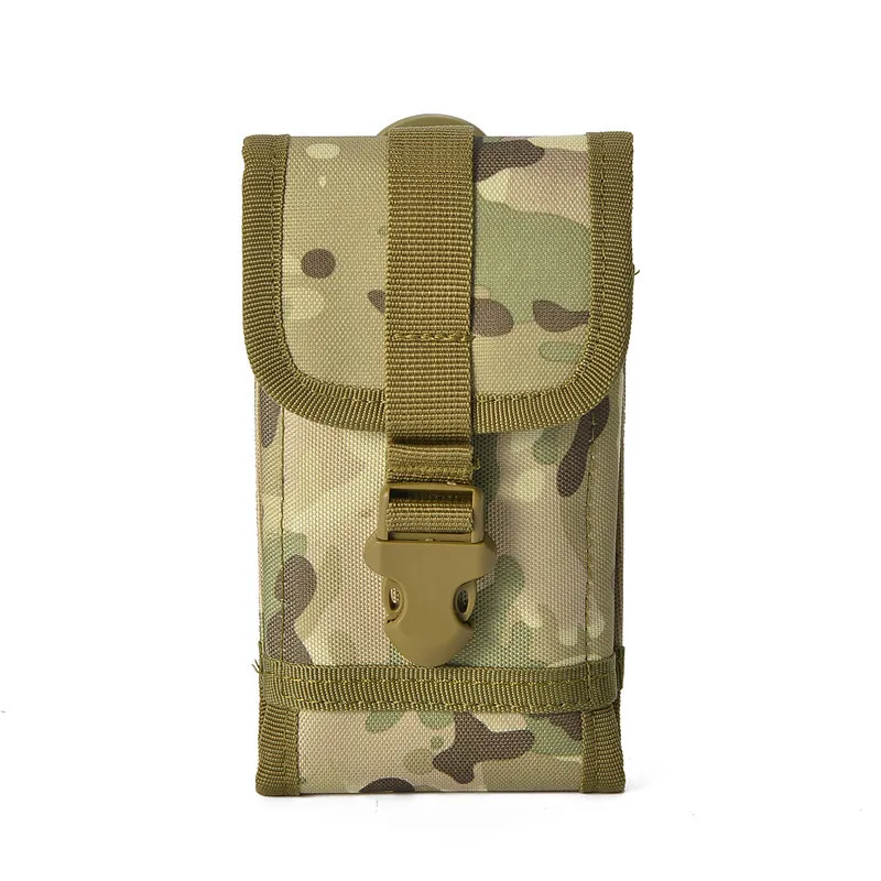Tactical Backpack Molle Bag Phone Belt Pouch 600D Nylon Phone Cases Outdoor Camouflage Hiking Hunting Camping Travel Waist Bag255E