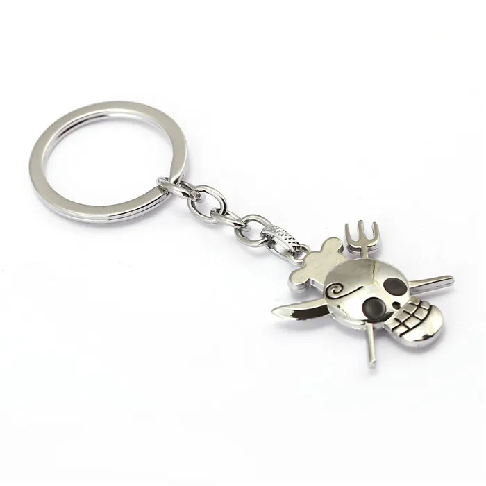 MS bijoux Anime une pièce porte-clés voiture charme porte-clés Luffy Zoro Sanji Nami porte-clés porte-anneau Chaveiro Pendant327a