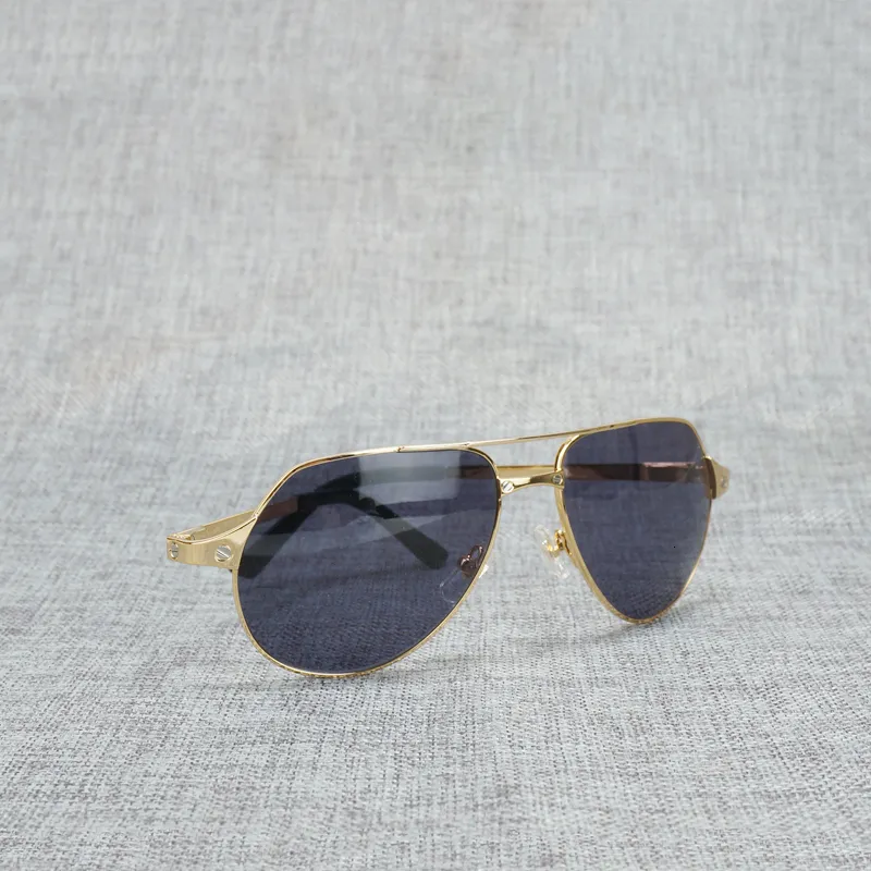 Vintage Santos Sunglasses Men Beam Double Beam Oval Rivet Sun Glasses Women para Club Outdoor Metal Metal Frame Gafas Oculos Acessórios5537019