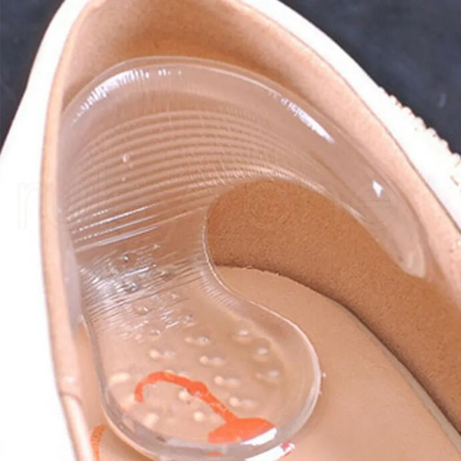 Silicone Back Heel Liner T-shape Anti-friction Gel Cushion Pads Insole High Dance Grips Shoe Pads For Foot Care