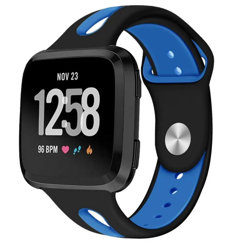 Nuovi 10 stili a due colori cinturino Fitbit Versa 2 Smart Watch Strap Silicone Sport Canda di sostituzione della banda di orologi Bracelet310F6574503