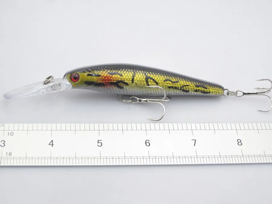 Lot30 Iscas De Pesca Crankbaits Gancho Minnow Iscas Enfrentar Kit De Equipamento De Pesca De Manivela 12 9g 12 5cm3086