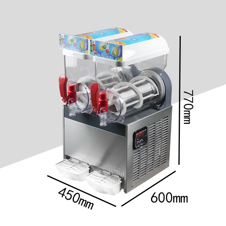 ABD Mutfak Gönderi 110V Smoothie Dondurulmuş İçecekler Makine Margarita Soğutma Slushie Maker255W