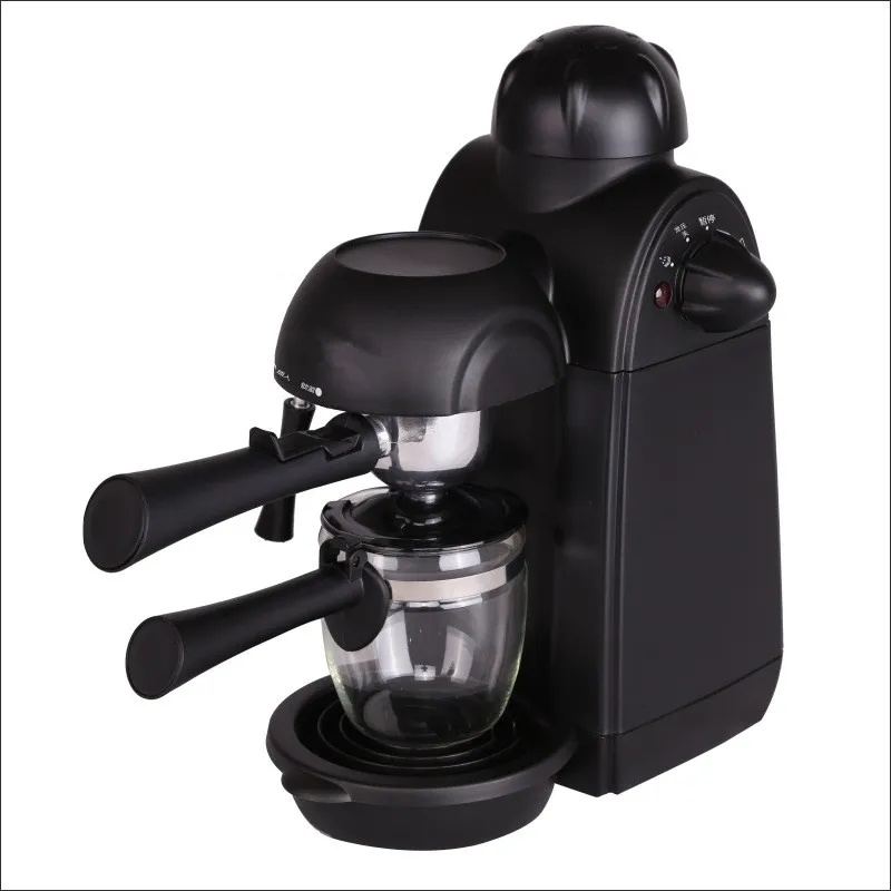 240 ml italienische Espressomaschine, 220 V, 800 W, 5 Bar Druck, halbautomatische persönliche Kaffeemaschine mit Cappuccino-Milchschäumer