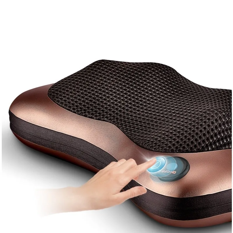 Massage kudde elektrisk infraröd uppvärmning knådning nacke axel tillbaka kroppsmassager kuddar bil hem dual-use magnetisk massager kudde