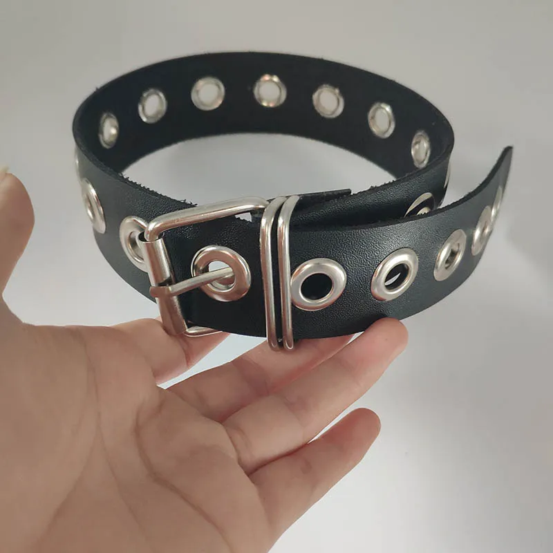 Punk Harajuku Kraag Kleine Choker Ketting Grote PU Lederen Armband Punk Goth 100% Handgemaakte Hals Sieraden bracelet1211d