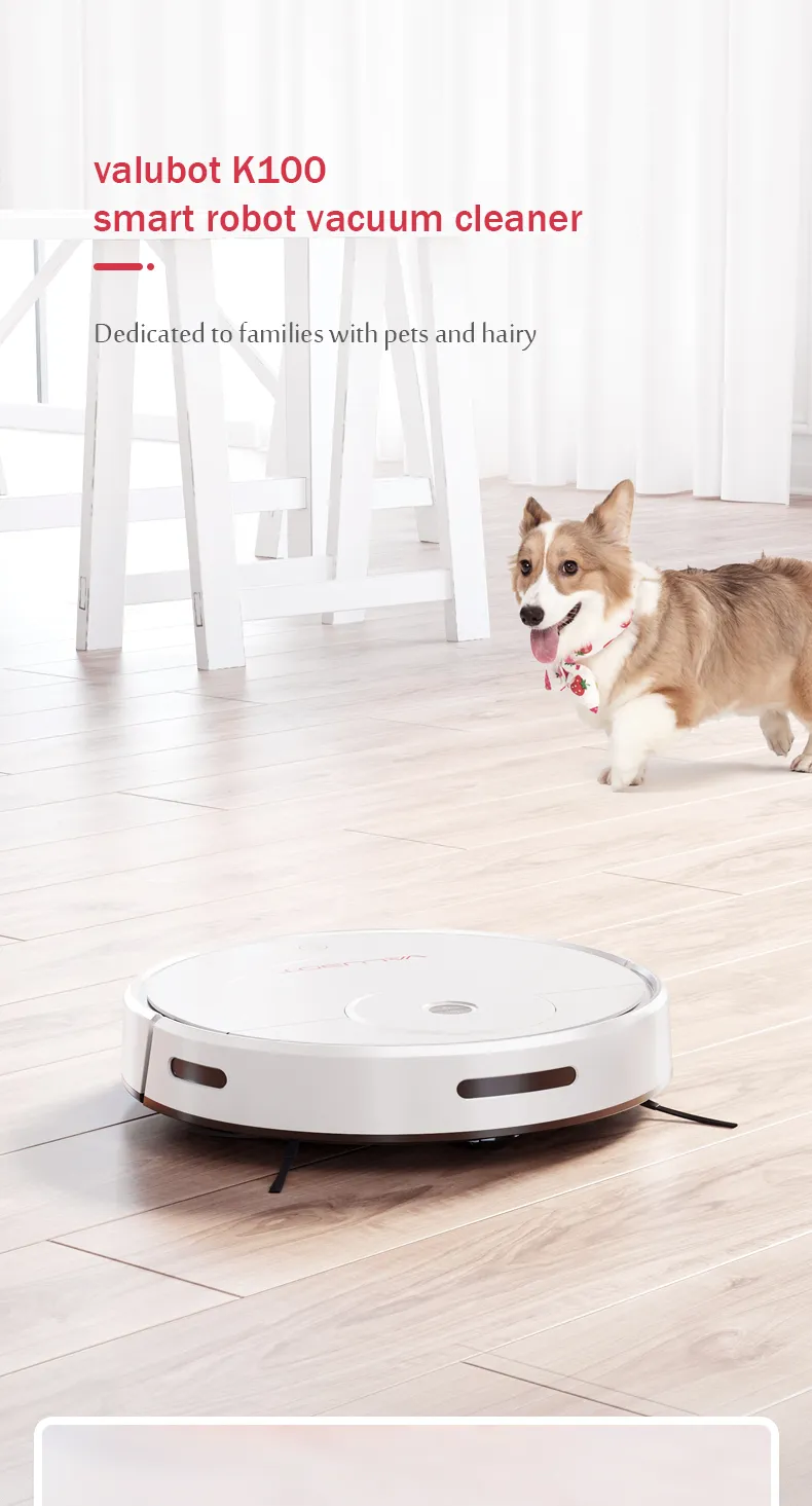 Robot Aspirador VALUBOT K100, Robot De Limpieza De Pelo De Mascotas Para El Hogar, Aplicación