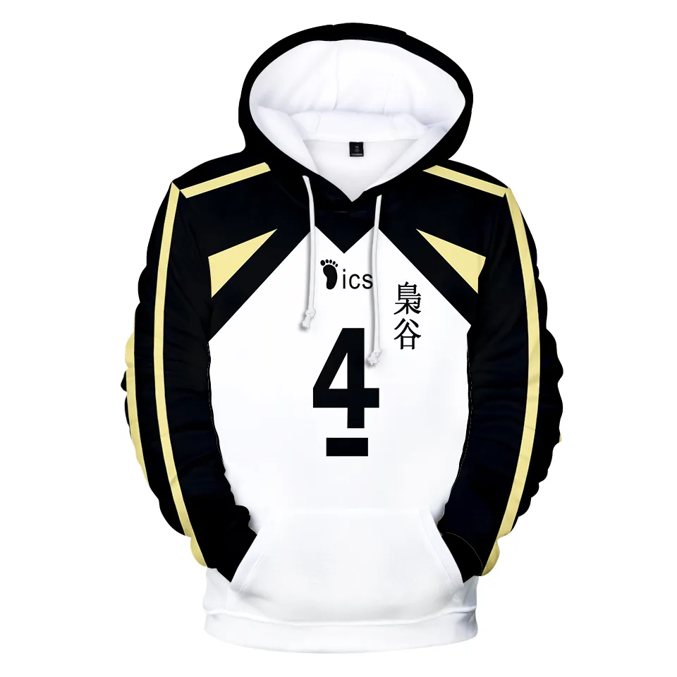 Amato dai giovani Haikyuu!! Manga Bokuto Koutarou Felpe con cappuccio 3D Felpe Uomo Donna Bambini Pullover Abiti Cosplay popolari Y0319