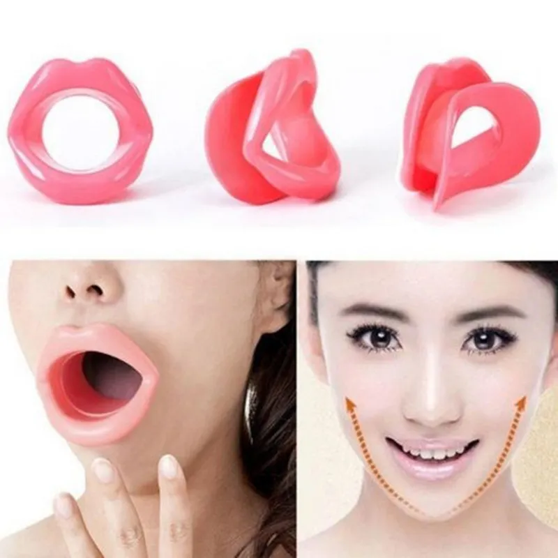 Face en caoutchouc en silicone soulevant les lèvres Traineur Muscle Muscle Restuer Face Massage Exerciseur Anti Rinkle Lip Exercice Mouthpiece Tool9479214