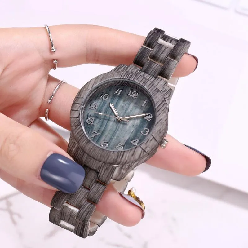 2020 mode décontracté bois femmes montres robe montre-bracelet pour femmes Montre Femme dame Montre à Quartz Relogio Feminino1244A