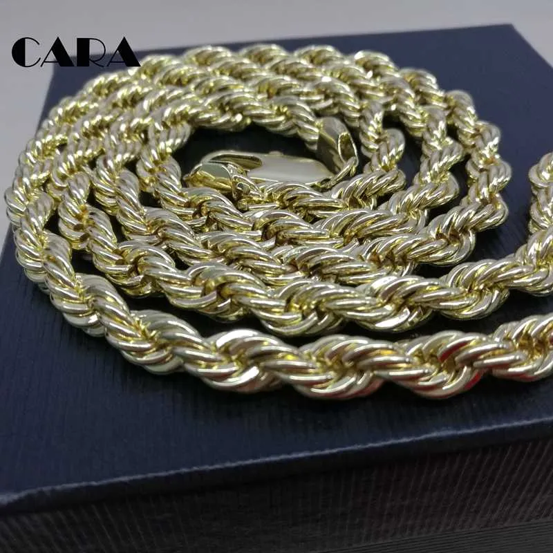 Nouveau rendy 75 cm collier hip hop pour hommes en acier inoxydable 316L 8 mm énorme corde de blé collier chaînes chaîne à maillons CARA110613157