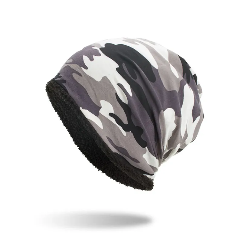 Beanie Skull Caps Camouflage Unisex Warm Winter Cotton Ski Beanie Hats For Men Women Camo Hat Fashion2792