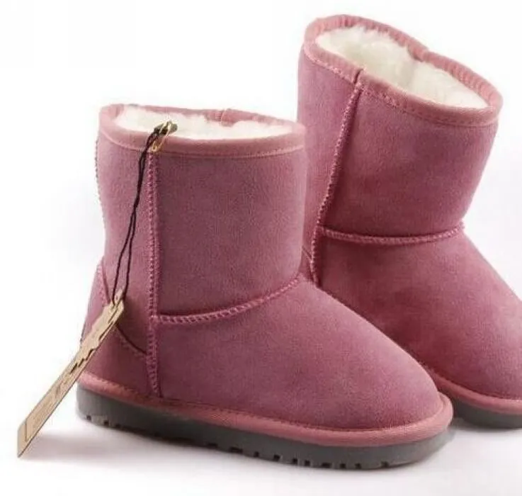 Vendita calda Bambini di marca Ragazze Stivali Scarpe Inverno Caldo Bambino Ragazzi Stivali Stivali da neve bambini Scarpe calde di peluche bambini