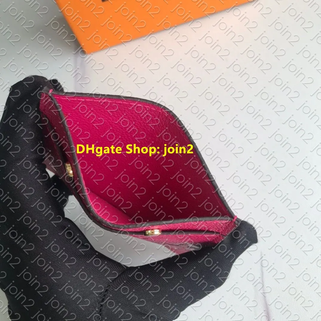 M69171 ВИЗИТНИЦА с тиснением цветочным узором Дизайнерская женская мини-сумочка для ключей Sarah Clemence Портмоне Аксессуары Портмоне Neo Porte Cartes 312Y
