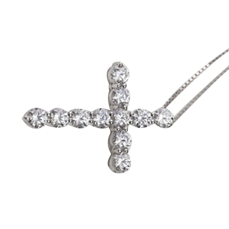 Parlayan elmas taş kolyeler kolye takılar platin kaplama erkekler kadın sevgili hediye çift dini mücevher6457856