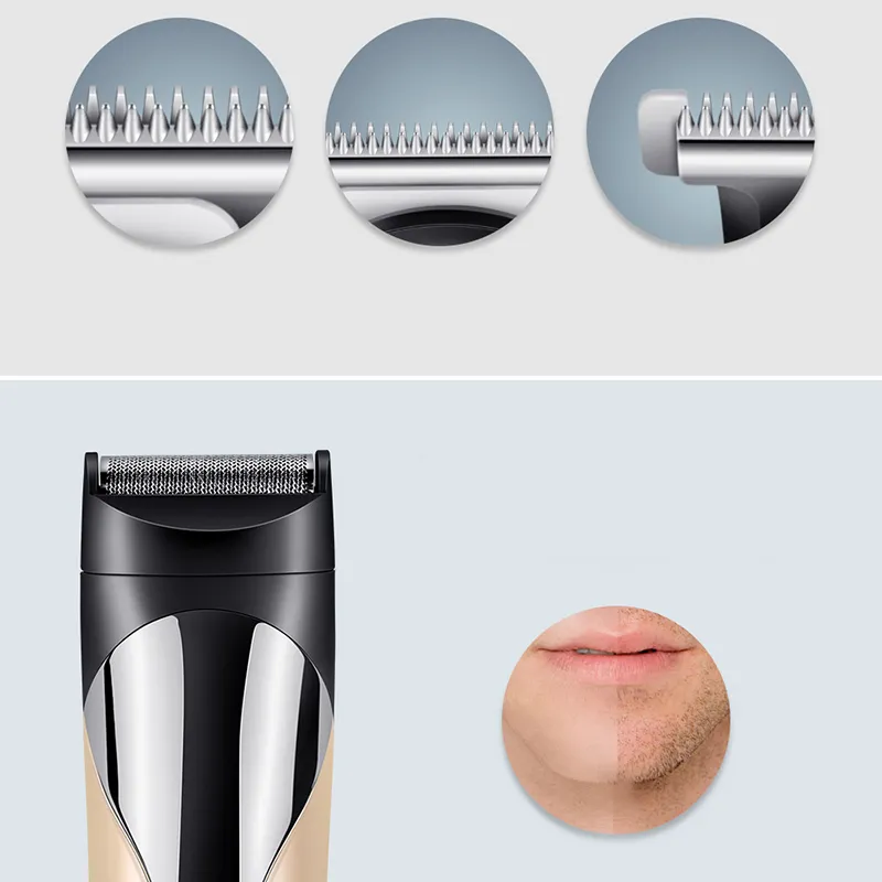 Professioneller Haarschneider für Männer, elektrischer Bart, Ohren, Nase, Schnurrbart, Haarschneidemaschine, kabellos, kabelgebunden