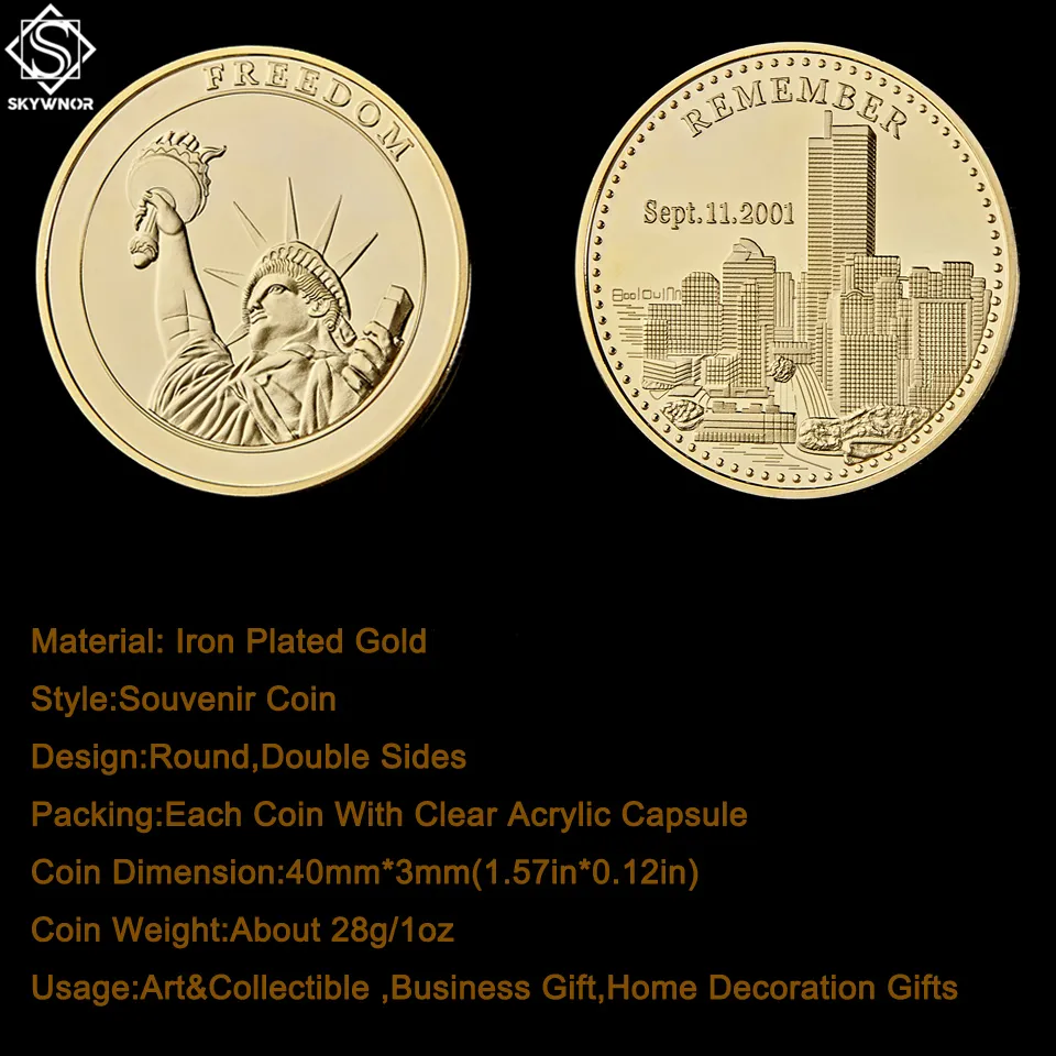 2001911 Remember Attacks 1 World Trade Center Statue Of Liberty Gold Plated Godness For Recalling History Collection3499964