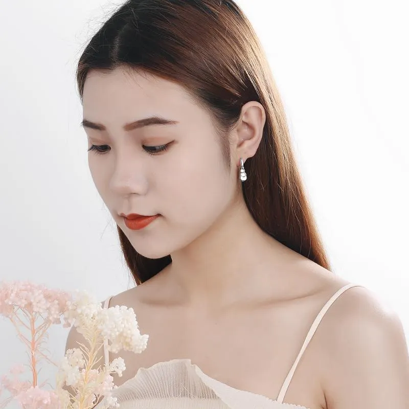 Brinco de argola huggie 925 prata esterlina para mulheres joias de orelha pequena bolacha redonda borla feminina cor dourada brinco coreano1257e