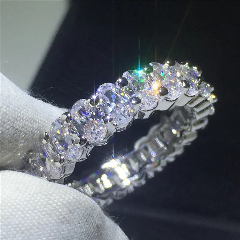 Vintage mode femmes anneaux de mariage pêche coeur CZ diamant doigt éternité bague de fiançailles rétro bijoux cadeau de noël