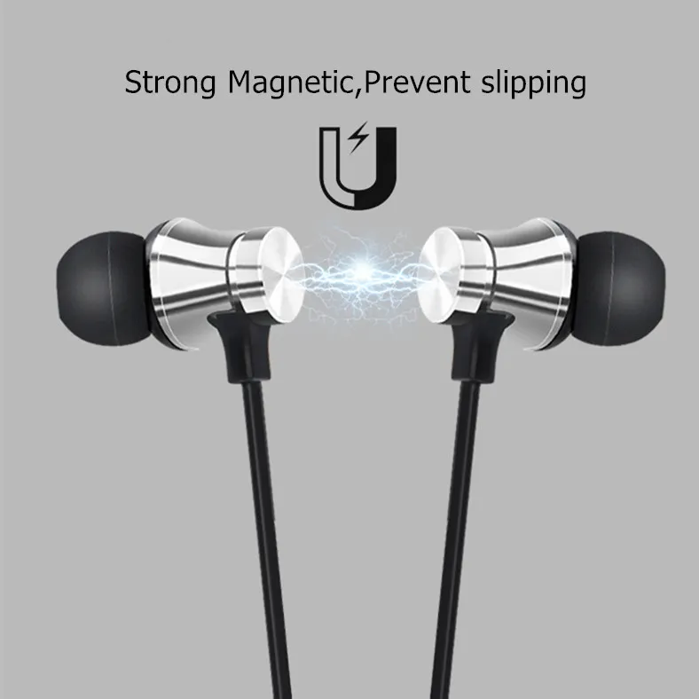 Magnetyczne bezprzewodowe słuchawki bluetooth XT11 zestaw słuchawkowy muzyczny telefon z pałąkiem na kark sportowe słuchawki douszne z mikrofonem do iPhone'a Samsung Xiaomi