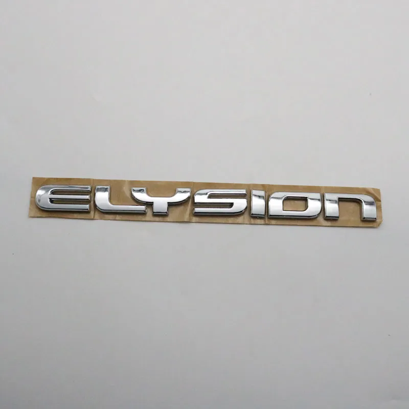För Honda Elysion Emblem Sticker 3D Letter Chrome Silver Bakre stambil Logotyp Badge Typeplate Decal6229049