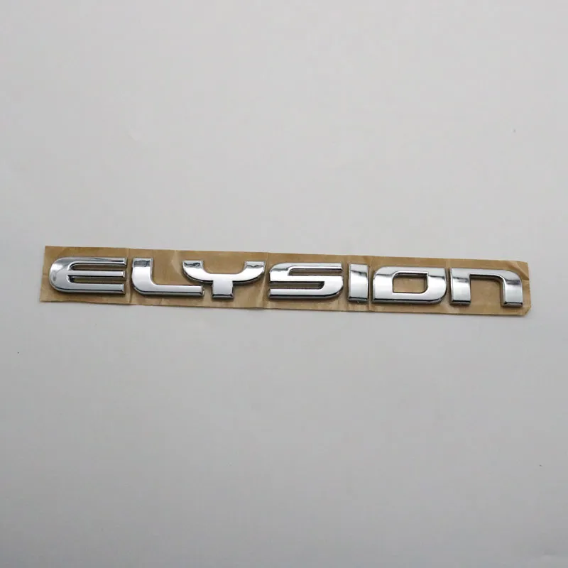 Honda Elysion Emblem Sticker 3D Lettera Chrome Argento Baule posteriore Car Logo Badge Targhetta Decal2983100