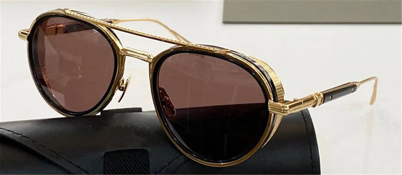 Nya solglasögon män design metall retro glasögon epiluxu pilot japansk handgjorda butik klassisk UV 400 glasögon toppkvalitet221s